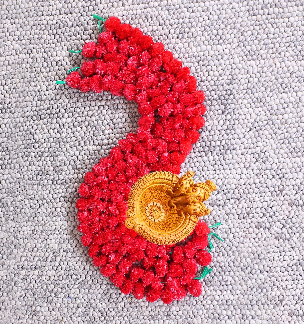 Bordo Rotondo Della Ghirlanda Di Fiori Di Calendula, Calendula