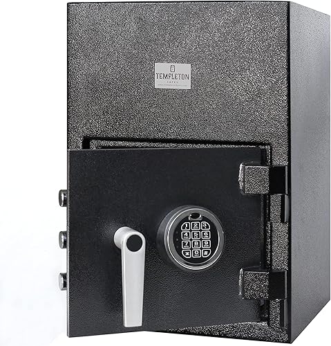 Miniatura 5 de Templeton Safes Caja fuerte de depósito de caída trasera con combinación de teclado electrónico y respaldo de llaves, 1.12 CBF