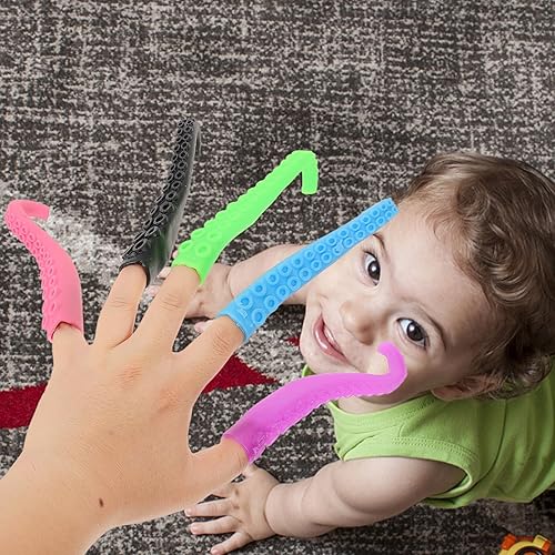 Miniatura 5 de NUOBESTY 10 piezas de tentáculo de pulpo de 6.6 pulgadas, juguete sensorial de tentáculo, juguetes sensoriales de pulpo, recuerdos de fiesta para