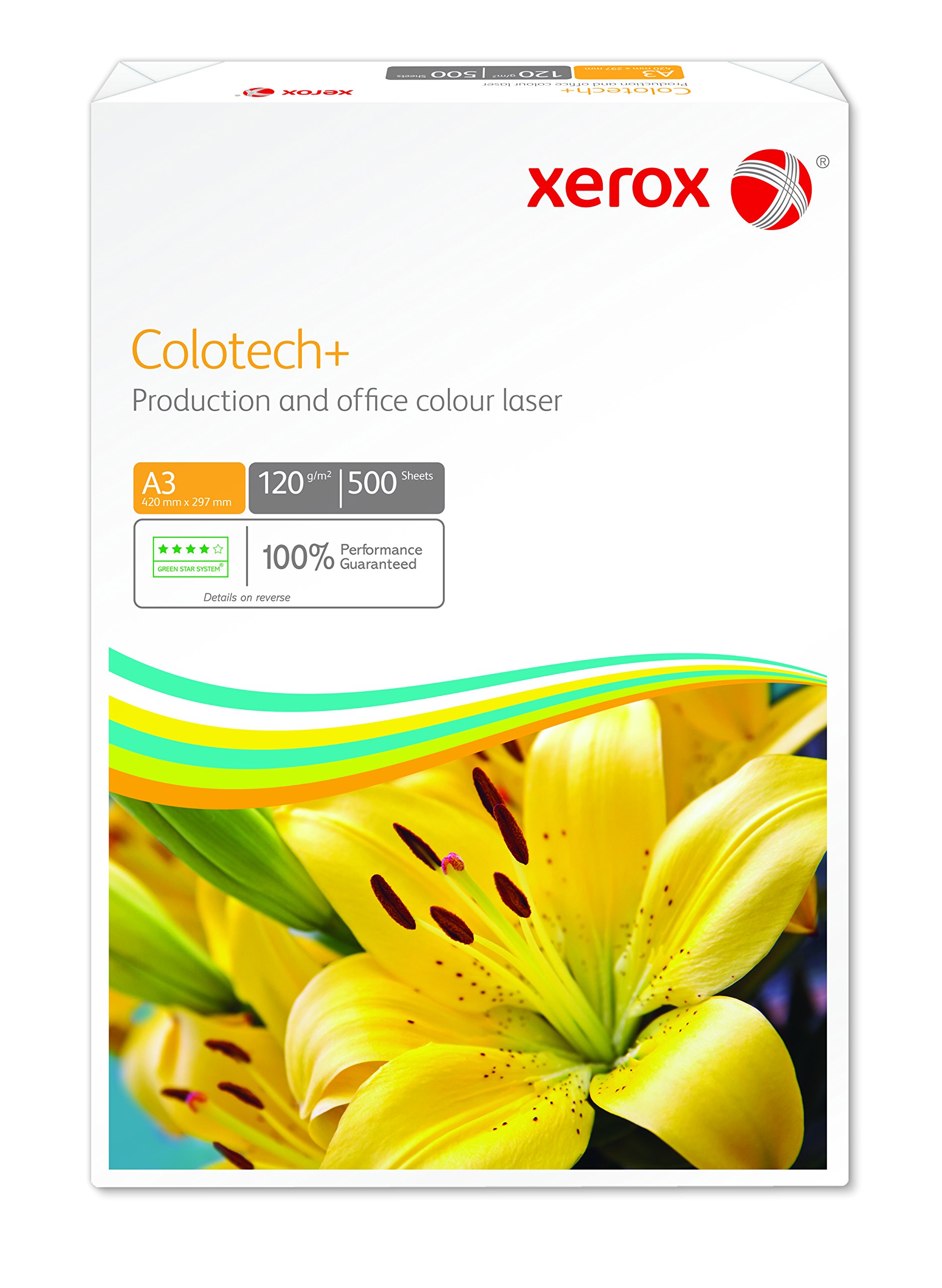 Xerox 003R94652 Colotech+ kolorowy papier laserowy premium, DIN A3, 120 g/m², 500 arkuszy, biały