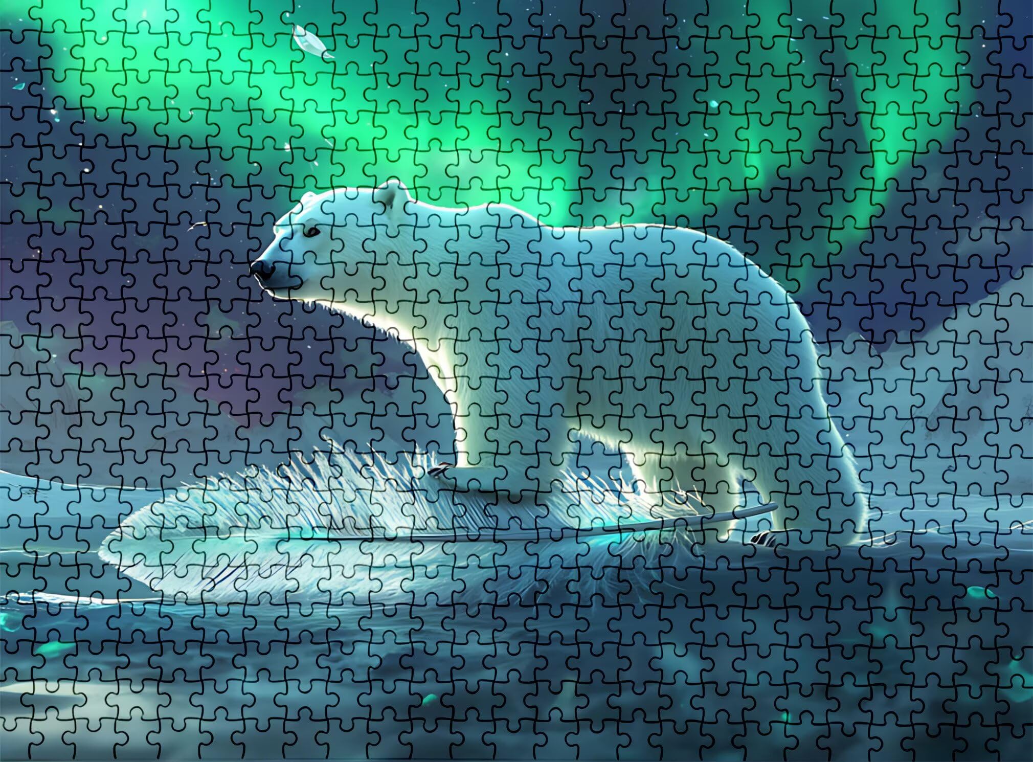 Puzzle 6000 elementów, drewniane puzzle dla dorosłych – Impossible Puzzle 179,5 x 105,5 cm niffy game and think sport dla kobiet i mężczyzn, gra rodzinna, dekoracja domu, prezent dla kobiet, Aurora