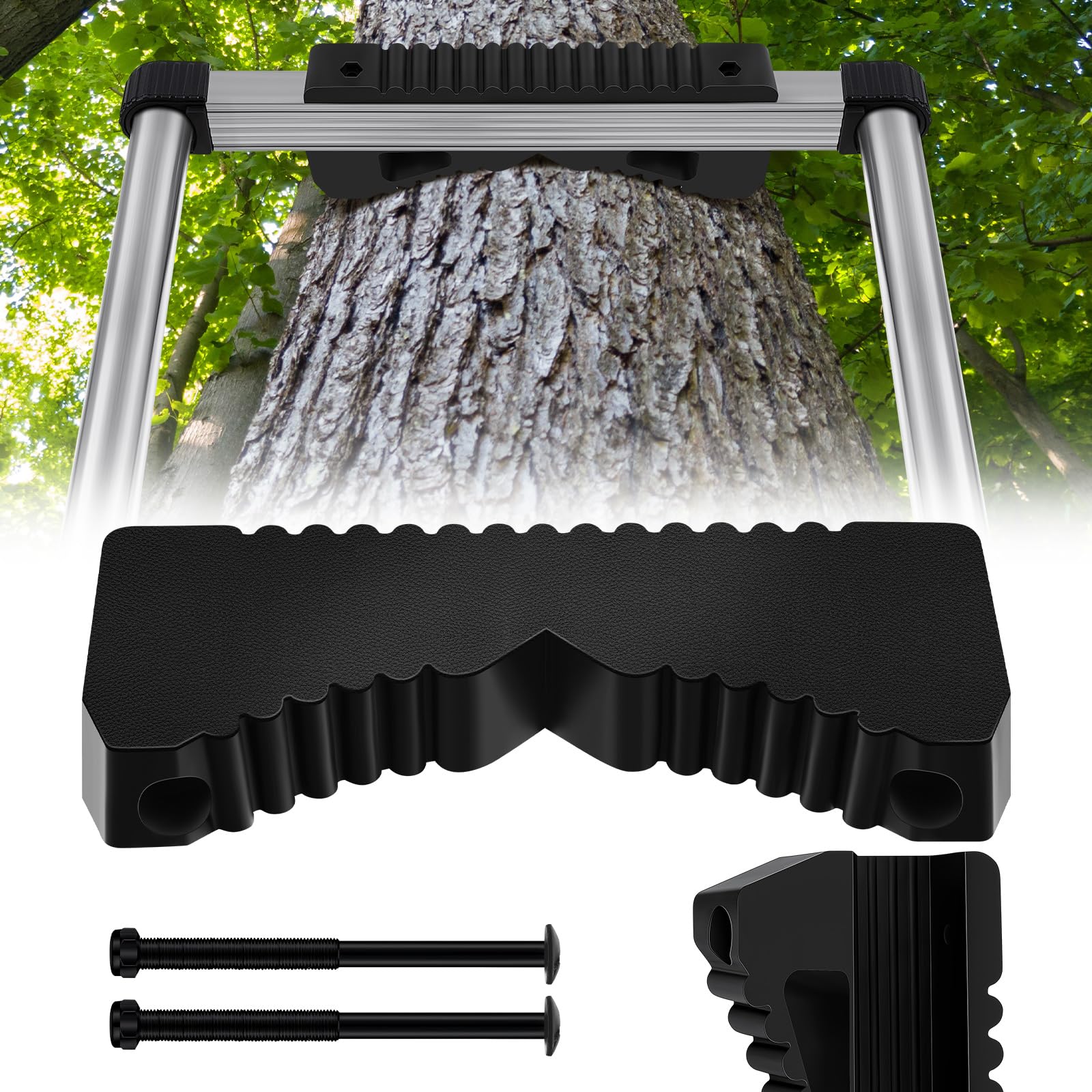 Rubber Steep Ladder Accessory, Anti-Slip Ladder Stabilizer, Roof Extension Ladder Attachment Against Wall, Fall Prevention, Telegraph Pole, Trunk for Telescopic, Single, Engineering-image-14