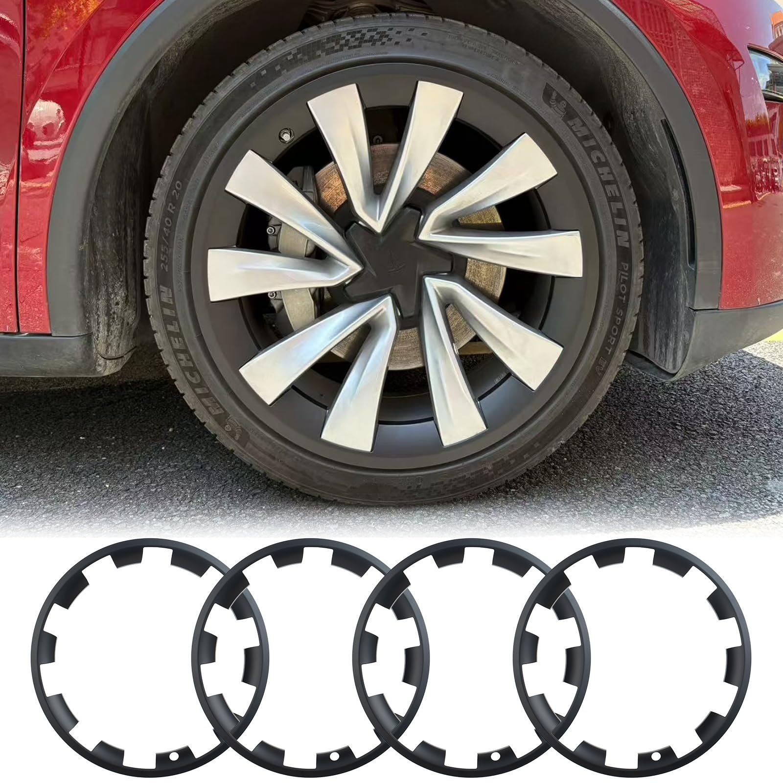 Photo 1 of RAYLUXE Model Y Juniper 20" Rim Protector Helix 2.0 2025-2026, Black