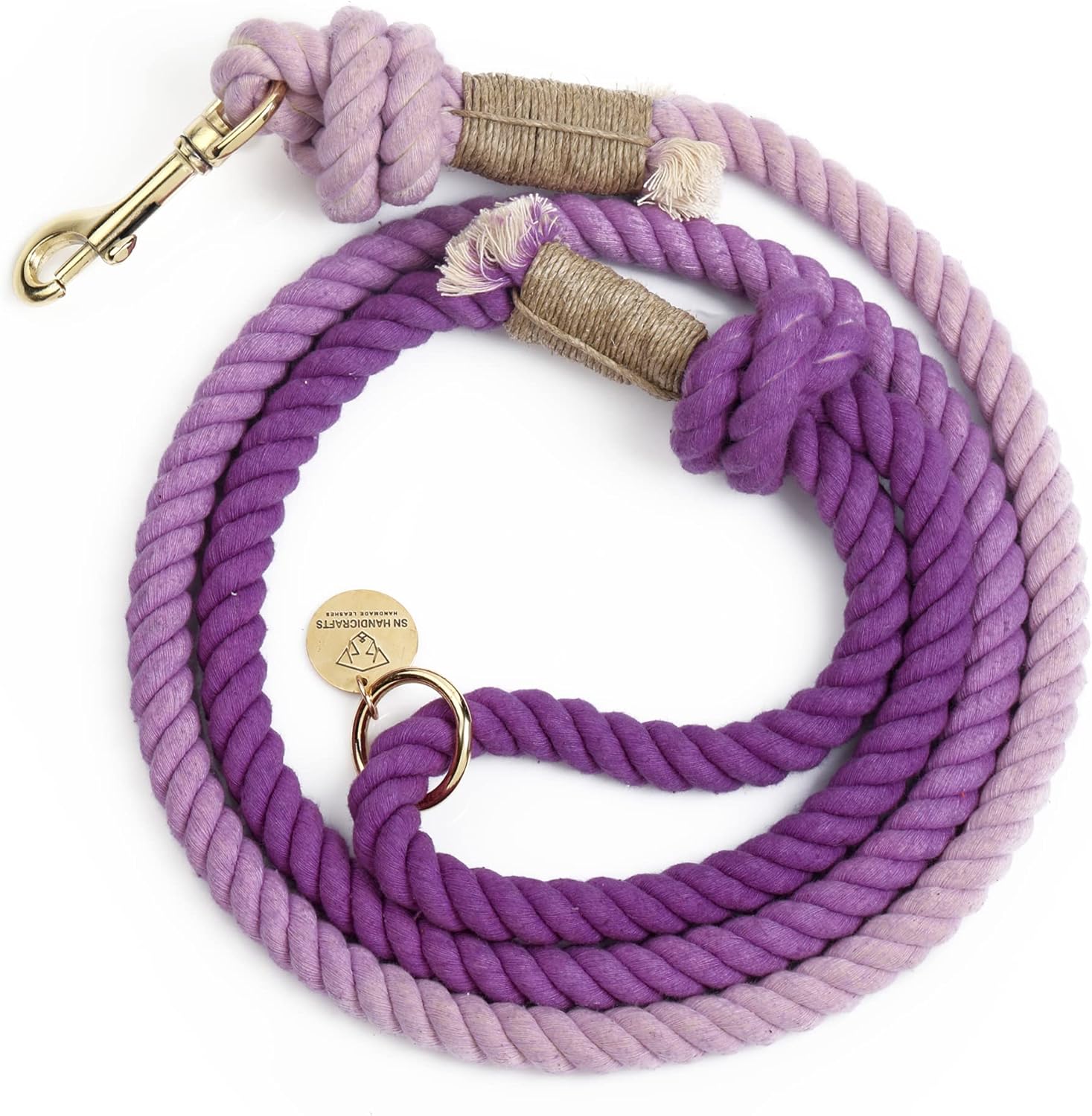 PURPLE OMBRE Handmade Rope Leashes for Dogs Rope Dog Leash