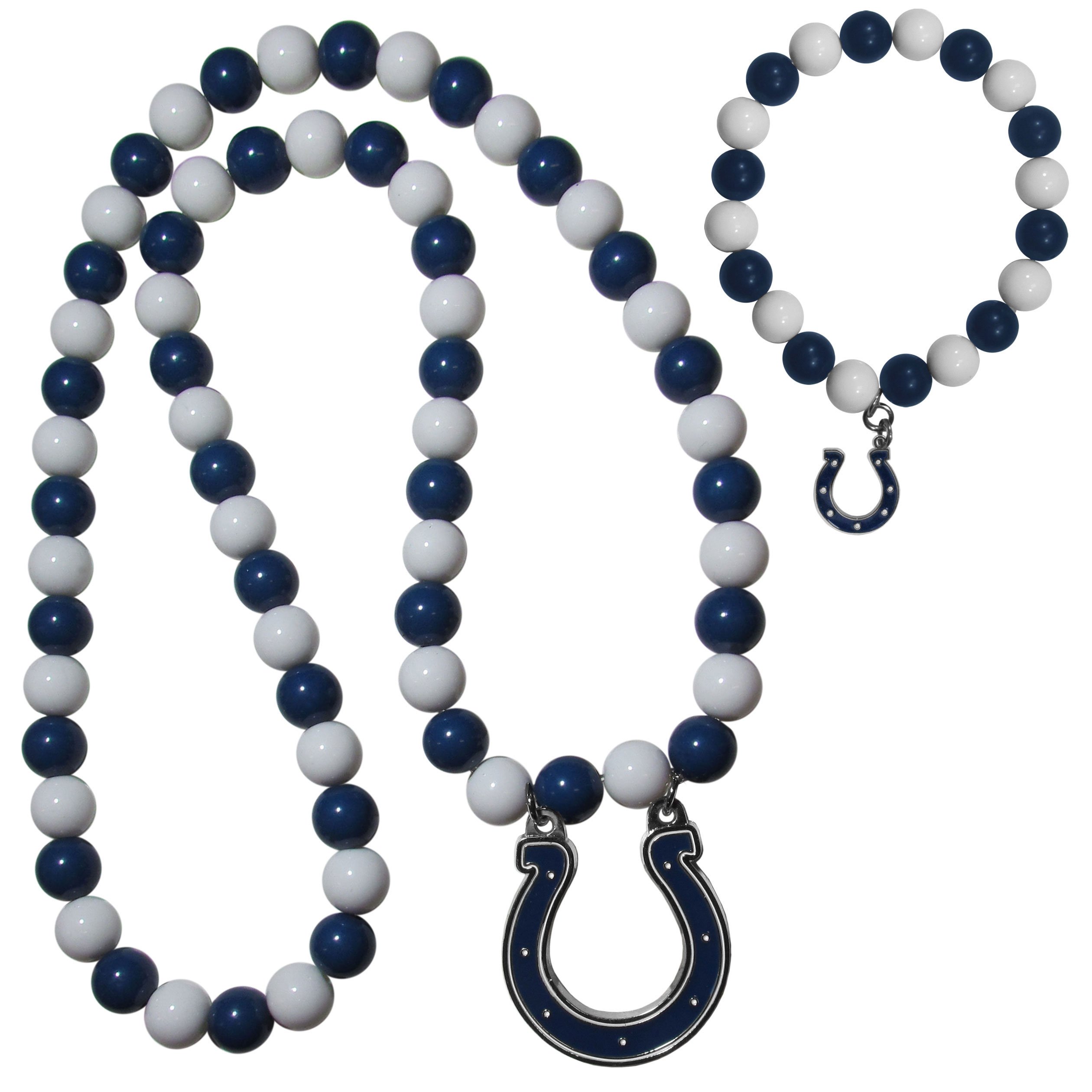 Siskiyou Sports NFL unisex-adult Fan Bead Necklace and Bracelet Set