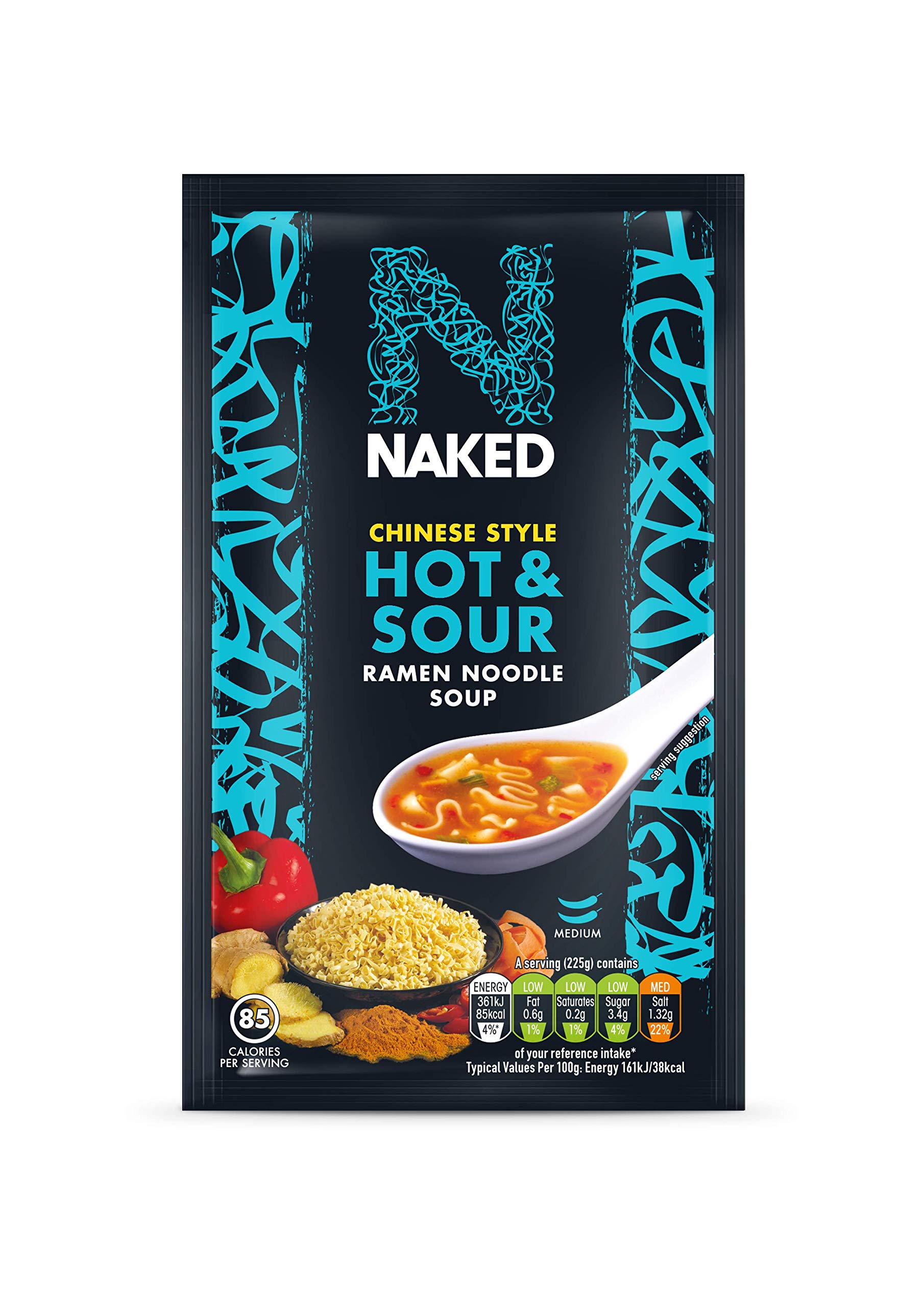 Amazon.com : Naked Chinese Style Hot and Sour Ramen Noodle Soup, 25 g