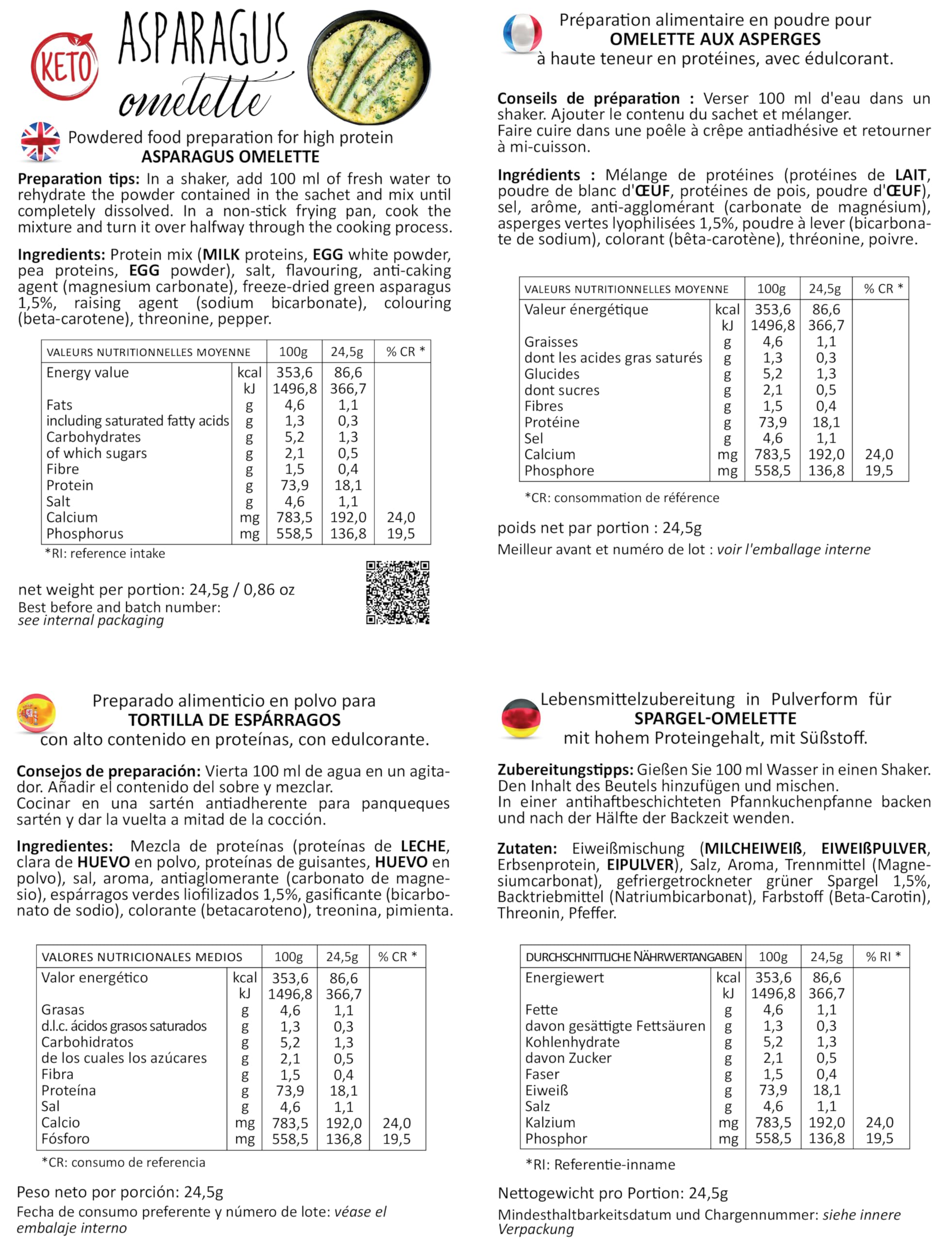 Alimentos proteicos Line@diet en una caja completa para 7 días: opción MISTO C = 28 preparados proteicos (bolsas de proteínas) sin carbohidratos ni azúcar.