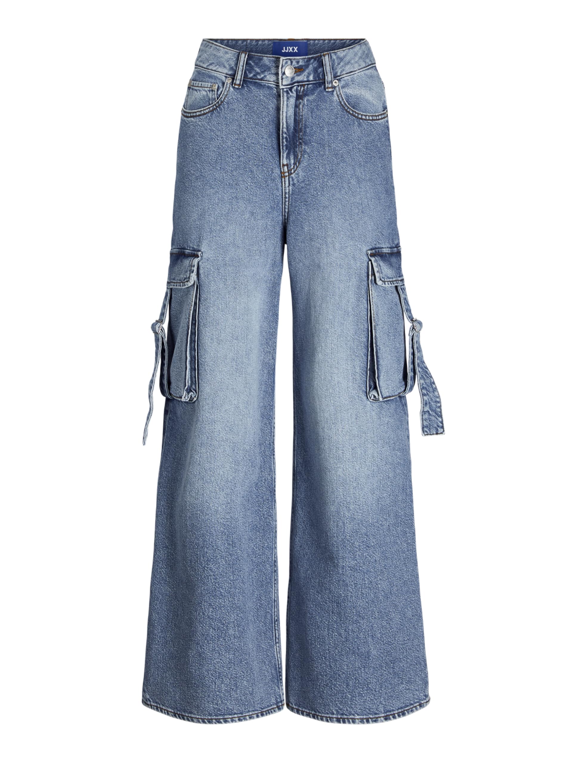 JJXX Women's Jxtokyo Wide Cargo Mw Jeans DNM Jeans