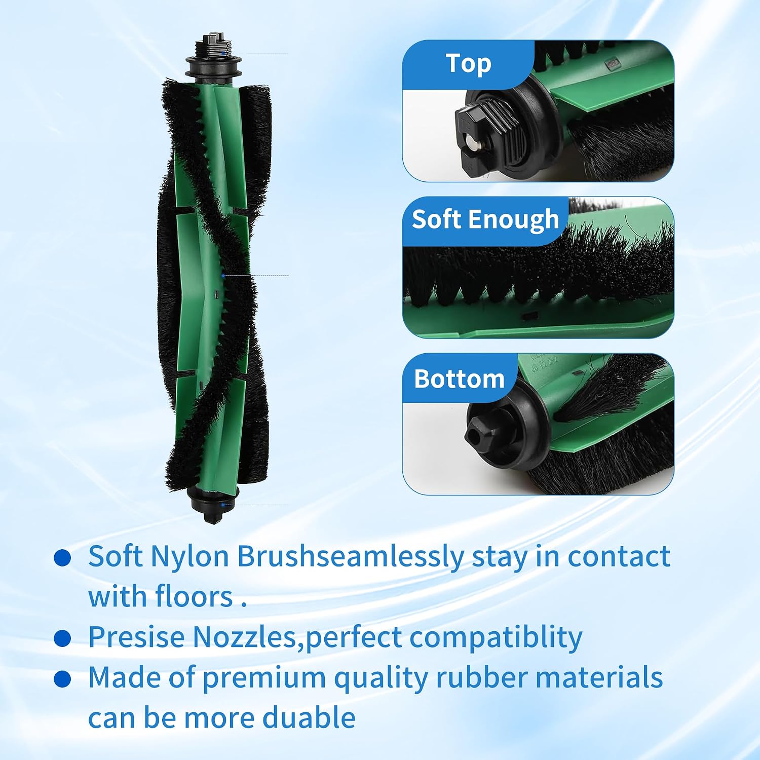 26 Pack Accessories Kit Compatible with iRobot Roomba Essential Series 104 105 Combo, Y0140 Y0110 Vacuum,2 Roller Brush＆10 Side Brushes＆10 Filters & 4 Mopping Pads Replacement Parts