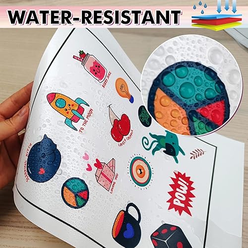 Miniatura 4 de KOALA PAPER Papel impermeable imprimible para impresora de inyección de tinta, 11 x 17 pulgadas, 30 hojas, papel de impresora de vinilo blanco mate,