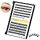 Bodermincer 120 Clusters 10mm+12mm/12mm+14mm/14mm+16mm Mixed Wide Cluster False Eyelash Individual Cluster EyeLashes Grafting Fake False Eyelashes Eyelash Extension (Black 10mm+12mm Mixed) Product Image 2