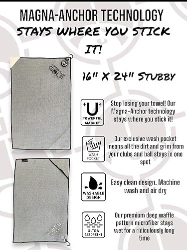 Miniatura 2 de Toalla de golf magnética de alta calidad, bolsillo de lavado exclusivo, imán industrial, almohadilla de fregado, patrón de gofre profundo, 2