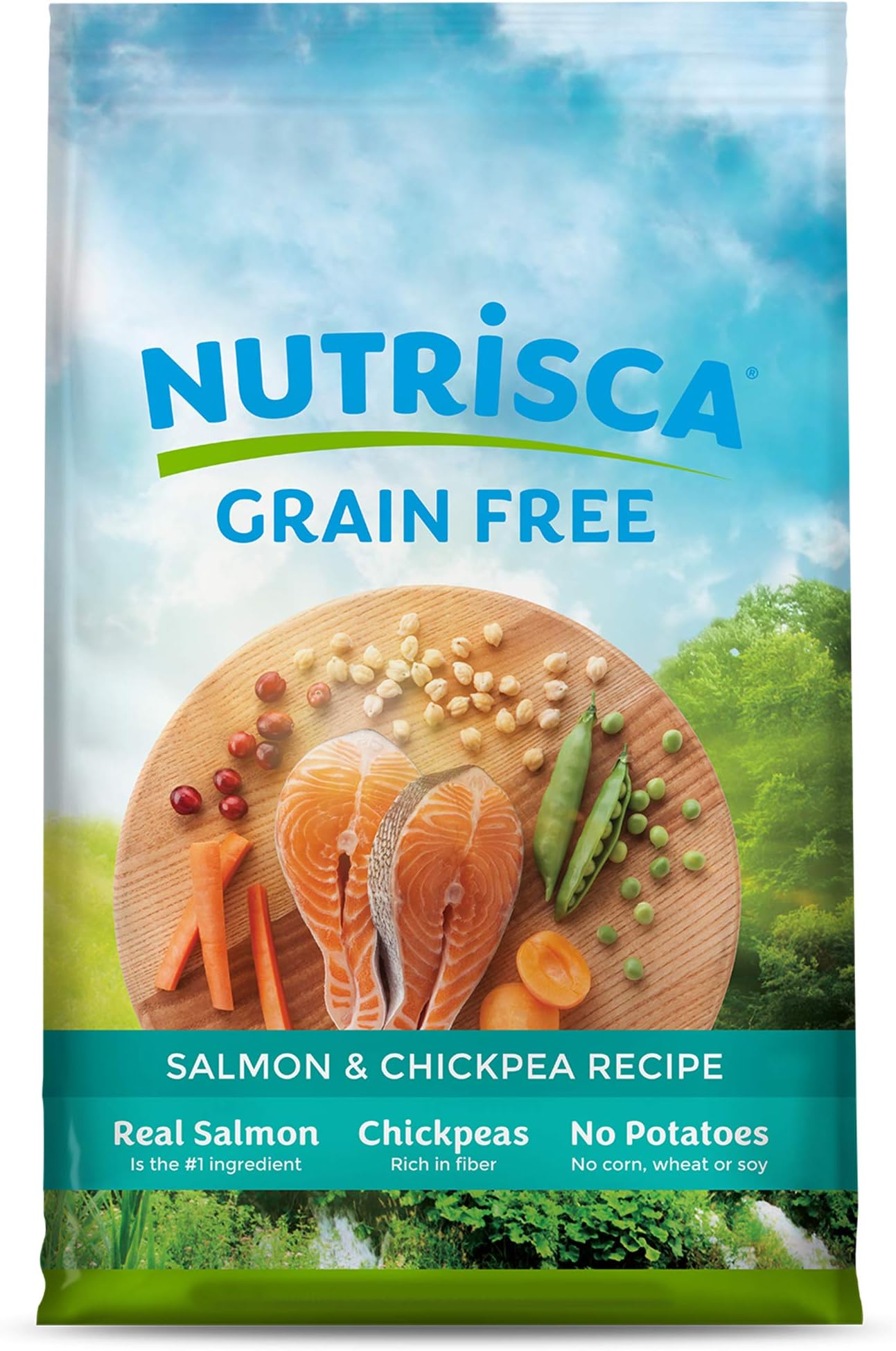 NUTRISCA Potato-Free Dry Dog Food for All Life Stages, Salmon Recipe, 15 lb.
