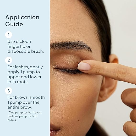 Get Growing Lash & Brow Serum Thicker, Fuller Looking Lashes & Brows - Ophthalmologist Developed, Safe for Sensitive Eyes - Vegan, Cruelty-Free, Clean Ingredients