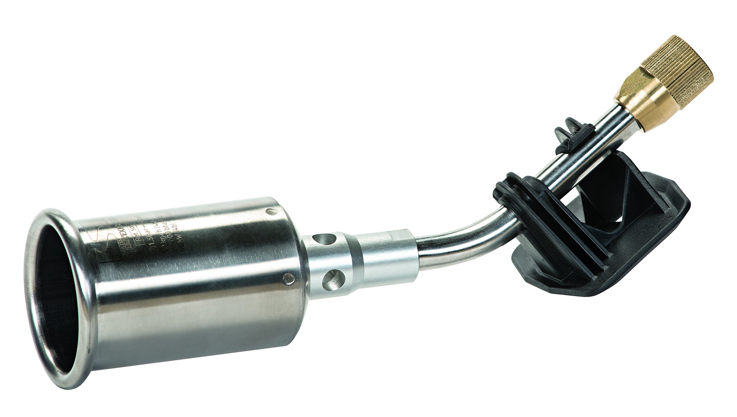 Palnik gazowy – palnik butanowy – palnik – Stainless Steel' Express – głowica palnika ze stali nierdzewnej – palnik/kubek Ø 50 mm – moc 50 kW + szyjka 130 mm – EXPRESS
