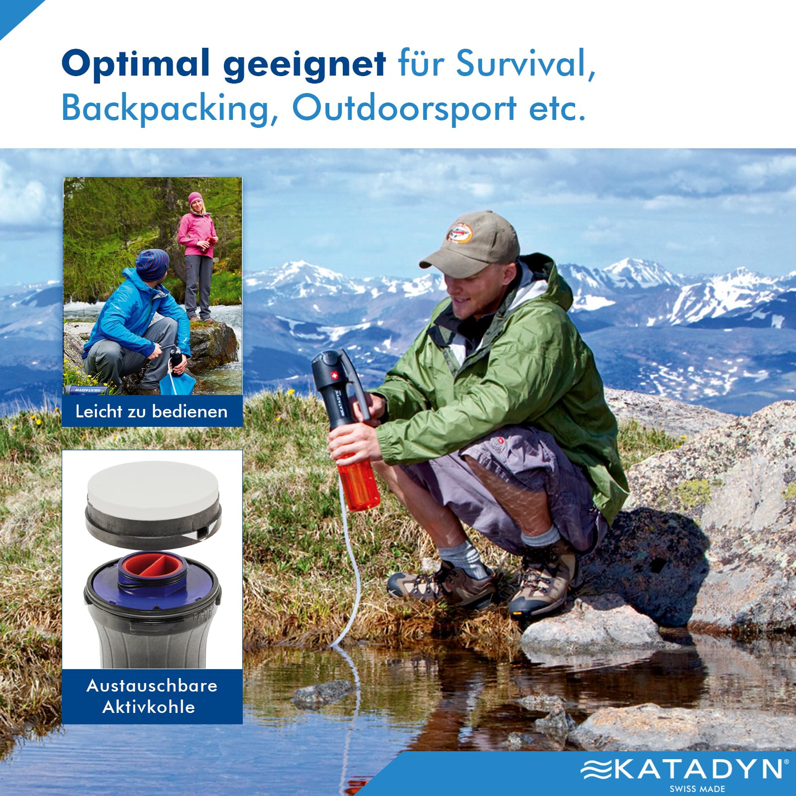 Katadyn 8014932 Vario Filter aus der Backcountry Serie, Schwarz