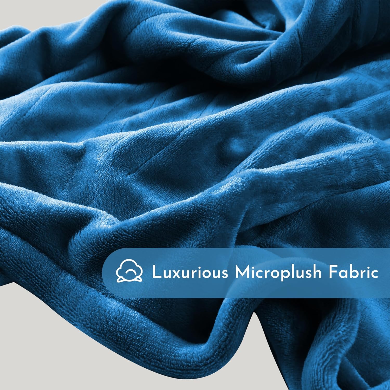 Electric Heated Blanket 62"x84" Twin Size Flannel Heated Blanket, Cozy & Warm for All Night, 5 Heat Settings & 10 Hours Auto Off, Machine Washable, Teal Blue - Image 9