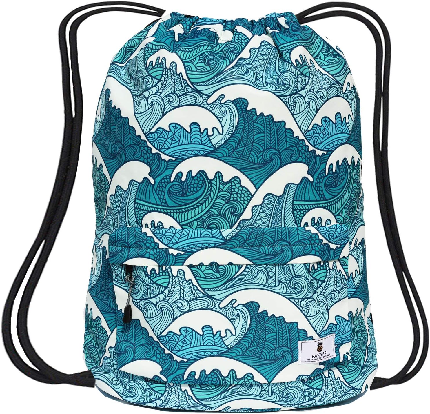 Dry Wet Separated Swimming Bag Floral Waterproof Drawstring Backpack Pool Beach Travel Gym Bag One_Size