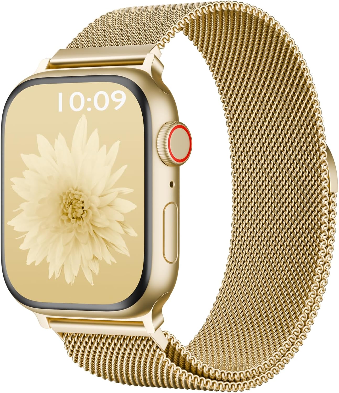 Metal Magnetic Apple Watch Band Compatible with 38mm 40mm 41mm 42mm 44mm 45mm 46mm 49mm, Stainless Steel Mesh Loop Strap iWatch Bands for Series 11/10/9/8/SE/7/6/5/4/3/2/1/Ultra Women Men