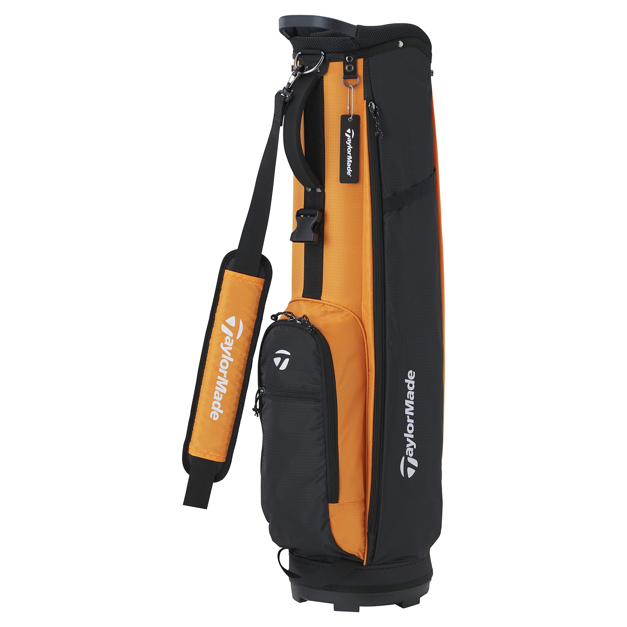 TaylorMade V95805 Slim 7 Caddy Bag, Orange/Black, Men's 21SS