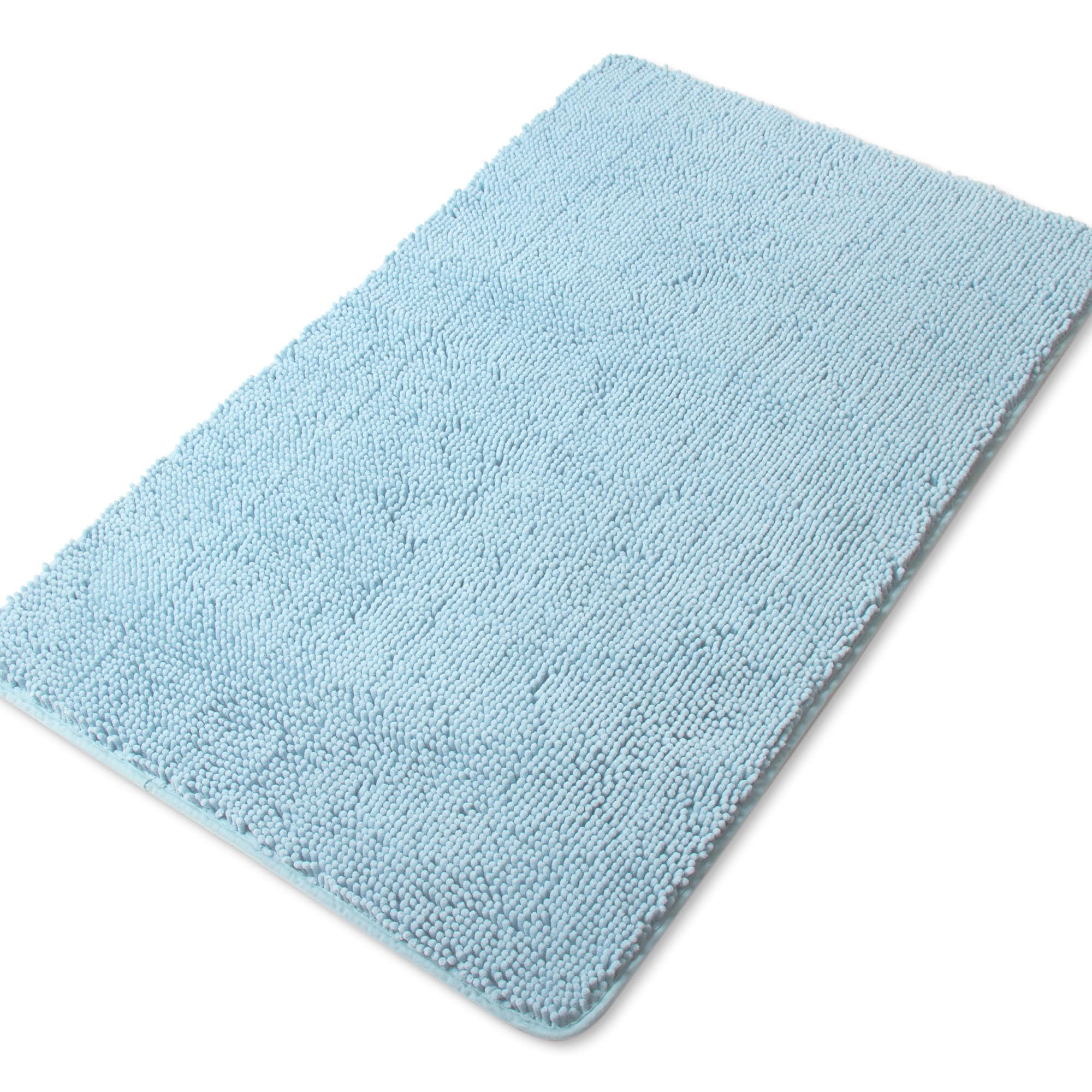 Yeaban Large Bathroom Rug 30"x50" – Thick Chenille Long Bath Mat | Absorbent and Washable Extra Large Bath Rug Non-Slip, Soft Runner Rug for Bathroom, Shower, Sink - (Baby Blue) — image 1