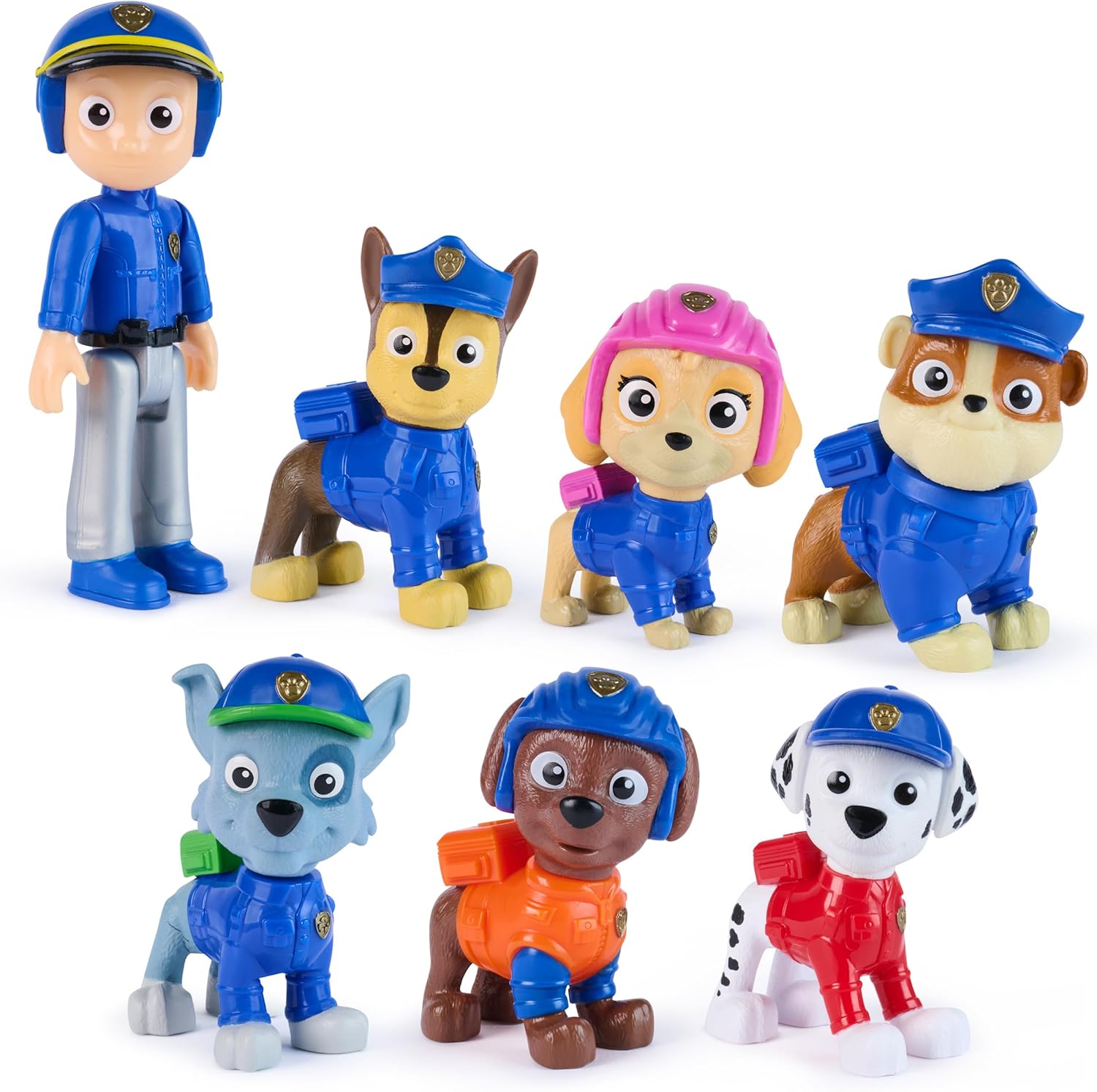 Paw Patrol Search & Rescue Team Pack with 7 Collectible Action Figures, Including Ryder & 6 Pups, Kids Toys for Boys & Girls Ages 3 and Up