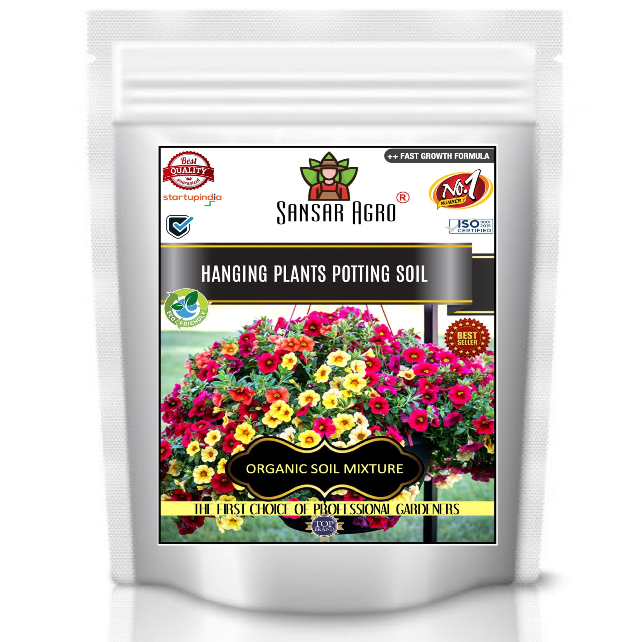 Sansar Agro® Hanging Plant Potting Soil, Essential Organic Soil Mixture for Hanging Plants, Double Filtered with All Required Nutrients and Active Micro-Organism for Healthy Growth (5 kg) (B09BN18JF9) Amazon Price History, Amazon Price Tracker