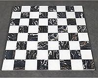 Vista 7 de Royal Chess Mall - Tablero de ajedrez de lujo de piedra de mármol sin bordes de 15 '' - Piedra blanca y negra