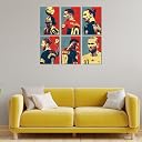 Good Hope Football Players Posters, Football Players Photos Combo Set OF Footballers poster For wall decoration home Bedroom living Room Paintings Hostel Boys Ideal Gift for Soccer Fans (Neymar Jr, Pele, Ronaldinho, Zalatan Footballer Legends 9 x 12 Inch Unframed) gallery image