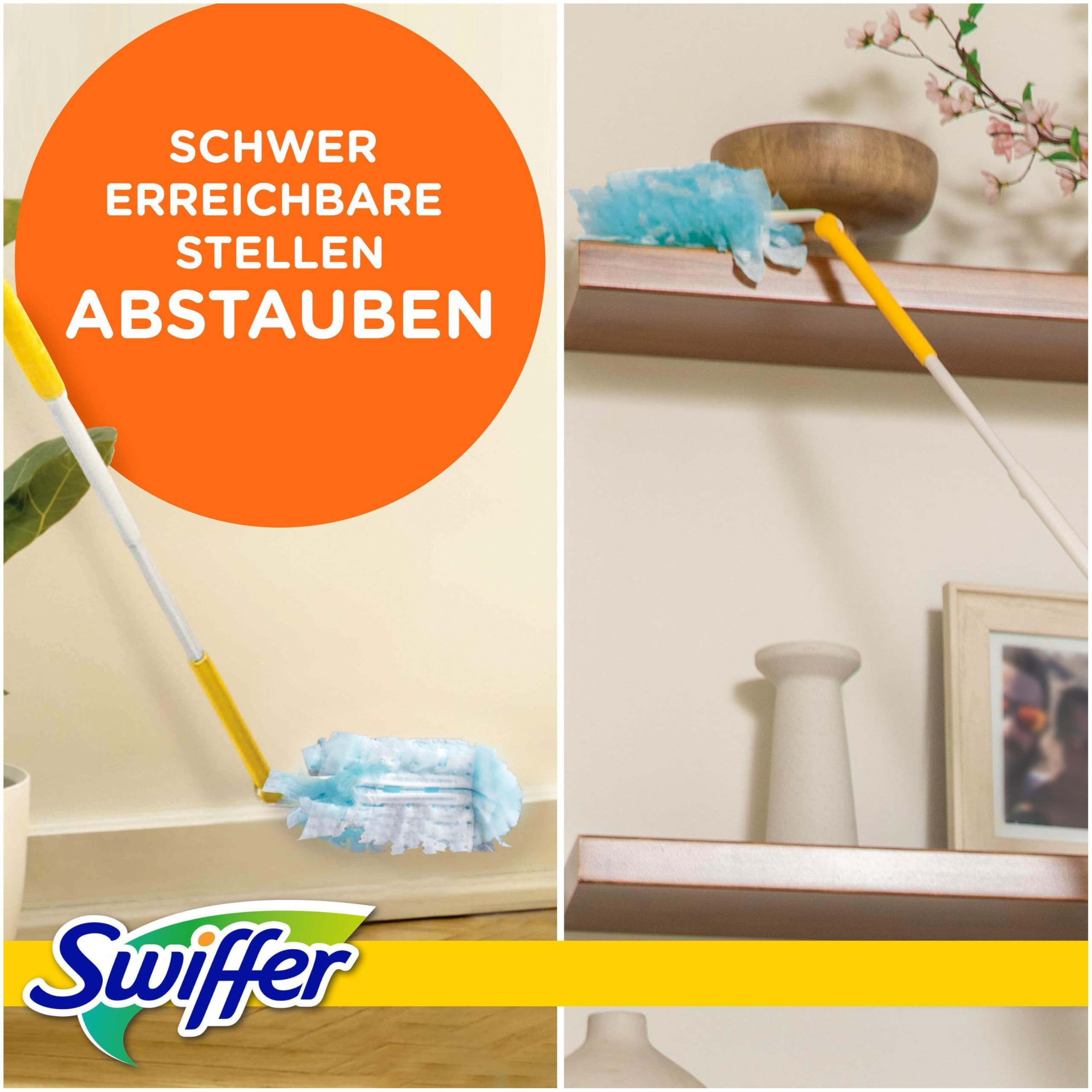 Swiffer Dust Magnet XXL (handle + 2 cloths) Duster against dust, pet hair and allergens - 4