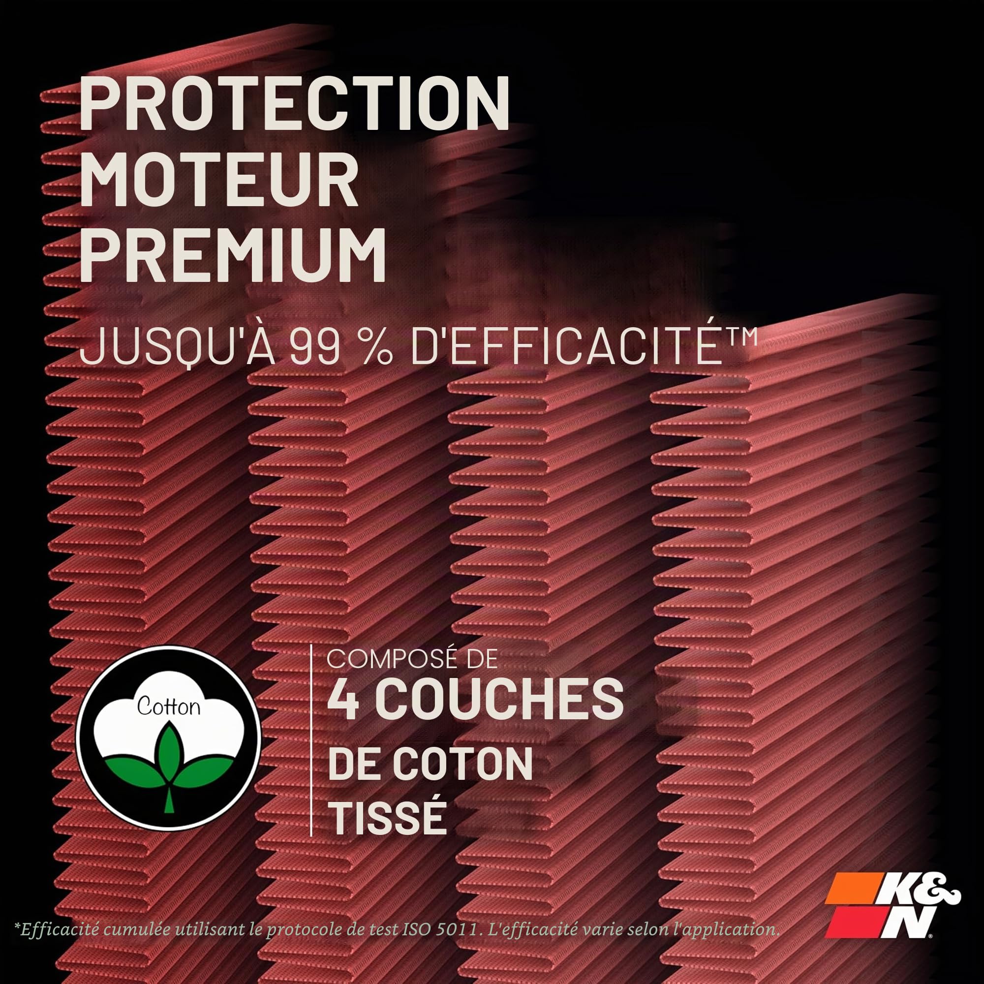 K&N 33-2181 Filtre à Air du Moteur: Haute Performance, Premium, Lavable, Filtre de Remplacement, Plus de Pouvoir, 1998-2015 (G550, R500, S400 Hybrid, C300, G500, GL 450, GL 500, GL 550, autres modèles sélectionnés)