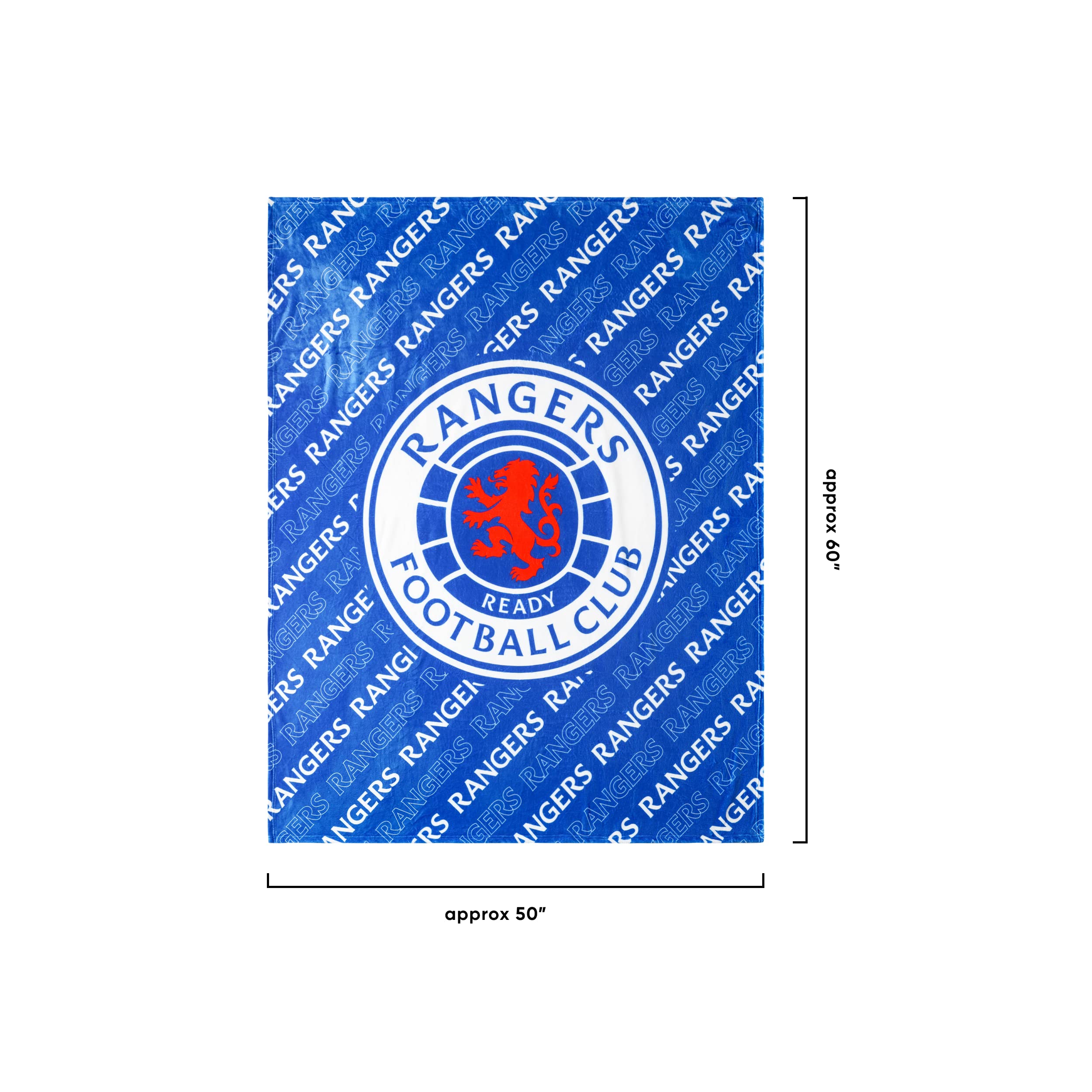 FOCO Coperta con licenza ufficiale del Rangers FC Football Supreme Slumber