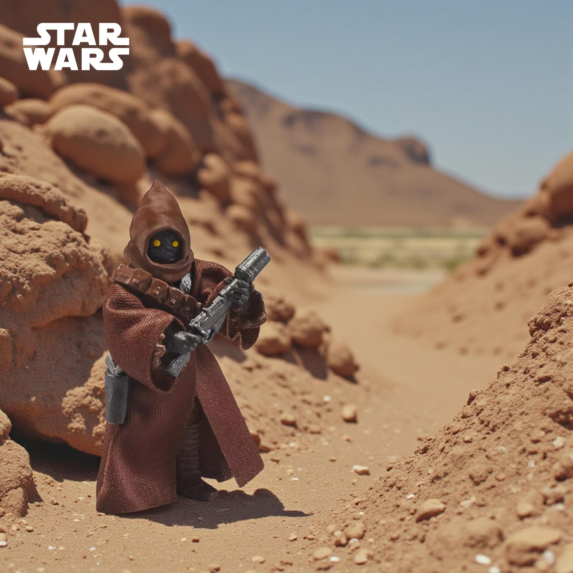 Hasbro Star Wars The Vintage Collection, Streets of Mos Eisley, playset con action figure ispirata al film Star Wars: Una nuova speranza, da 9,5 cm