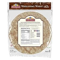 Vista 2 de Toufayan - Envolturas de tortilla de trigo integral Vegano Sin colesterol Kosher (paquete de 3, 18 envolturas en total)