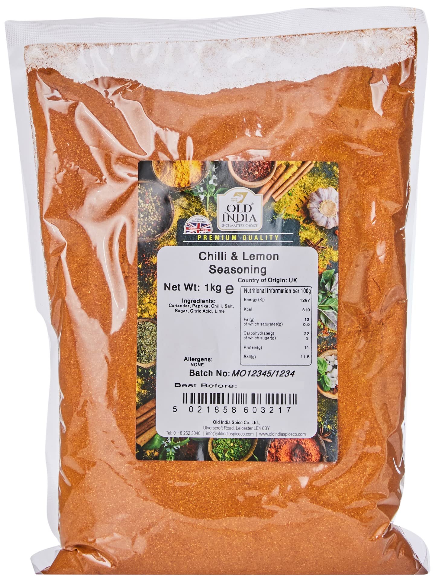 Old India Chilli & Lemon Seasoning 1kg