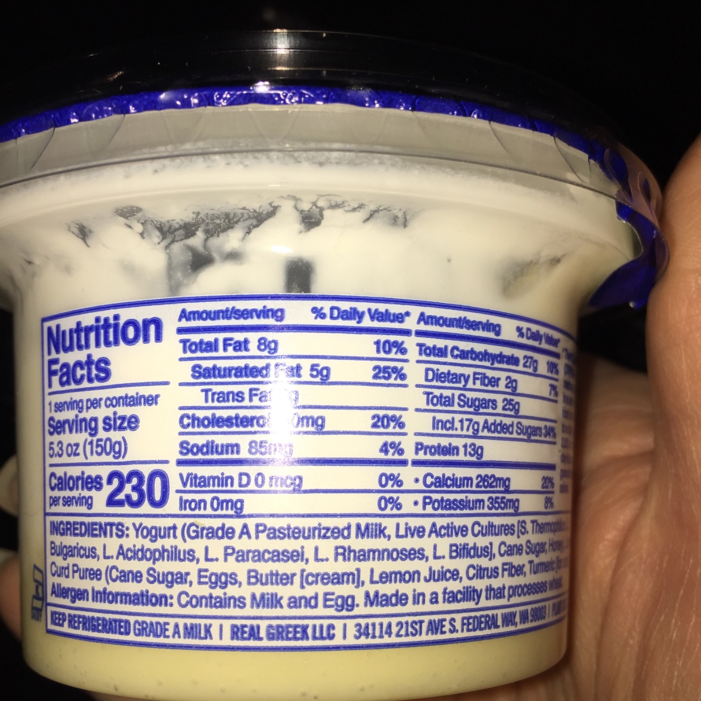 Ellenos Yogurt, Lemon Curd, 5.3 Oz Grocery & Gourmet Food