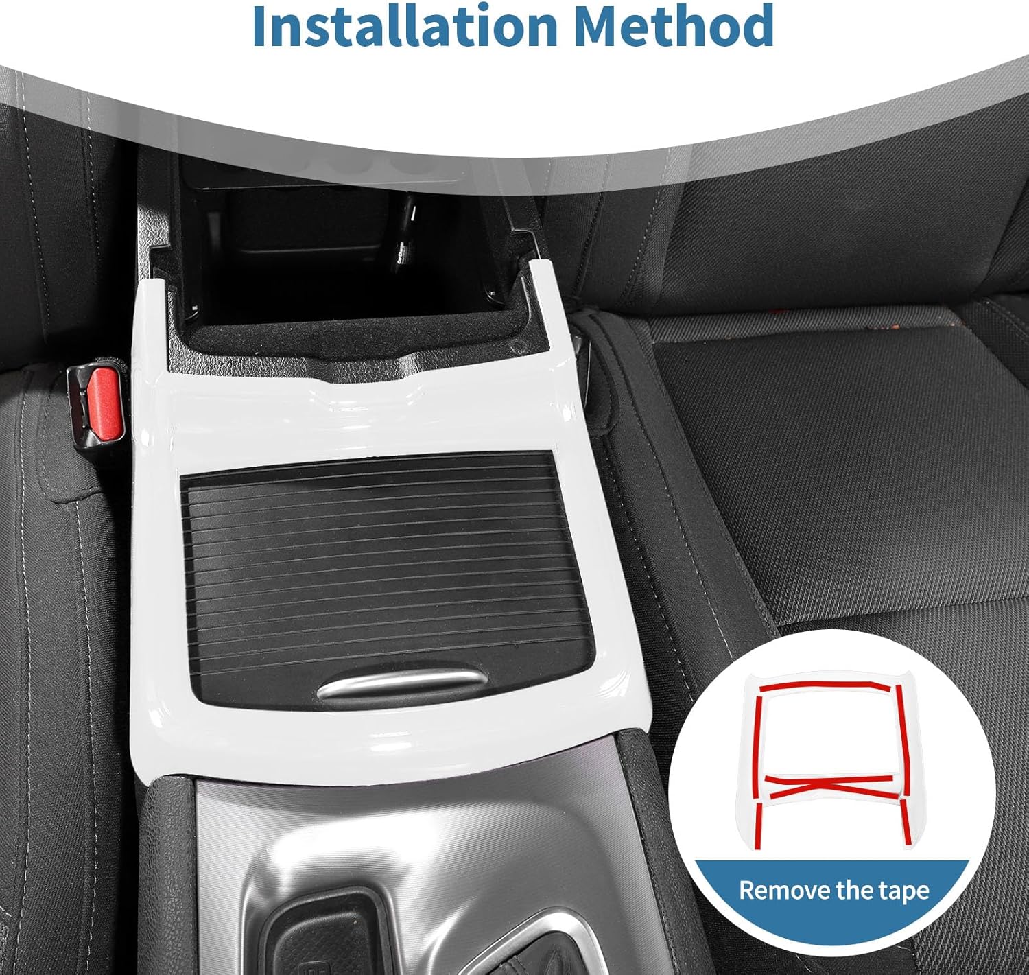 for Charger Center Console Cup Holder Trim Cover for Dodge Charger/Chrysler 300C 2011-2023 White Interior Accessories 1pcs