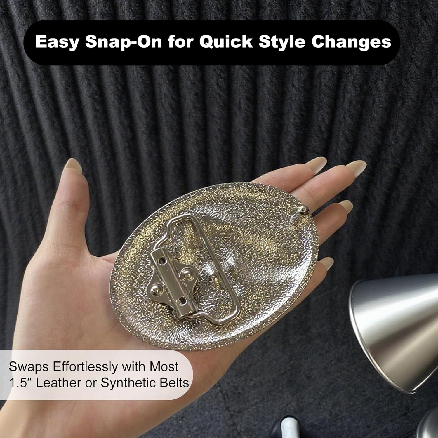 Belt Buckle Cowboy Vintage Skull Style for Men Cool Western Rodeo Buckles for Belts Large Country Moth Belt Buckles for Men's Accessories Retro Longhorn Cowboy Rodeo Style - Image 7