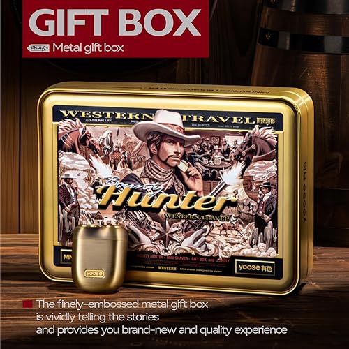 Miniatura 6 de yoose Bounty Hunter - Juego de regalo de mini afeitadora, afeitadoras portátiles de aleación, afeitado inalámbrico, afeitado eléctrico recargable