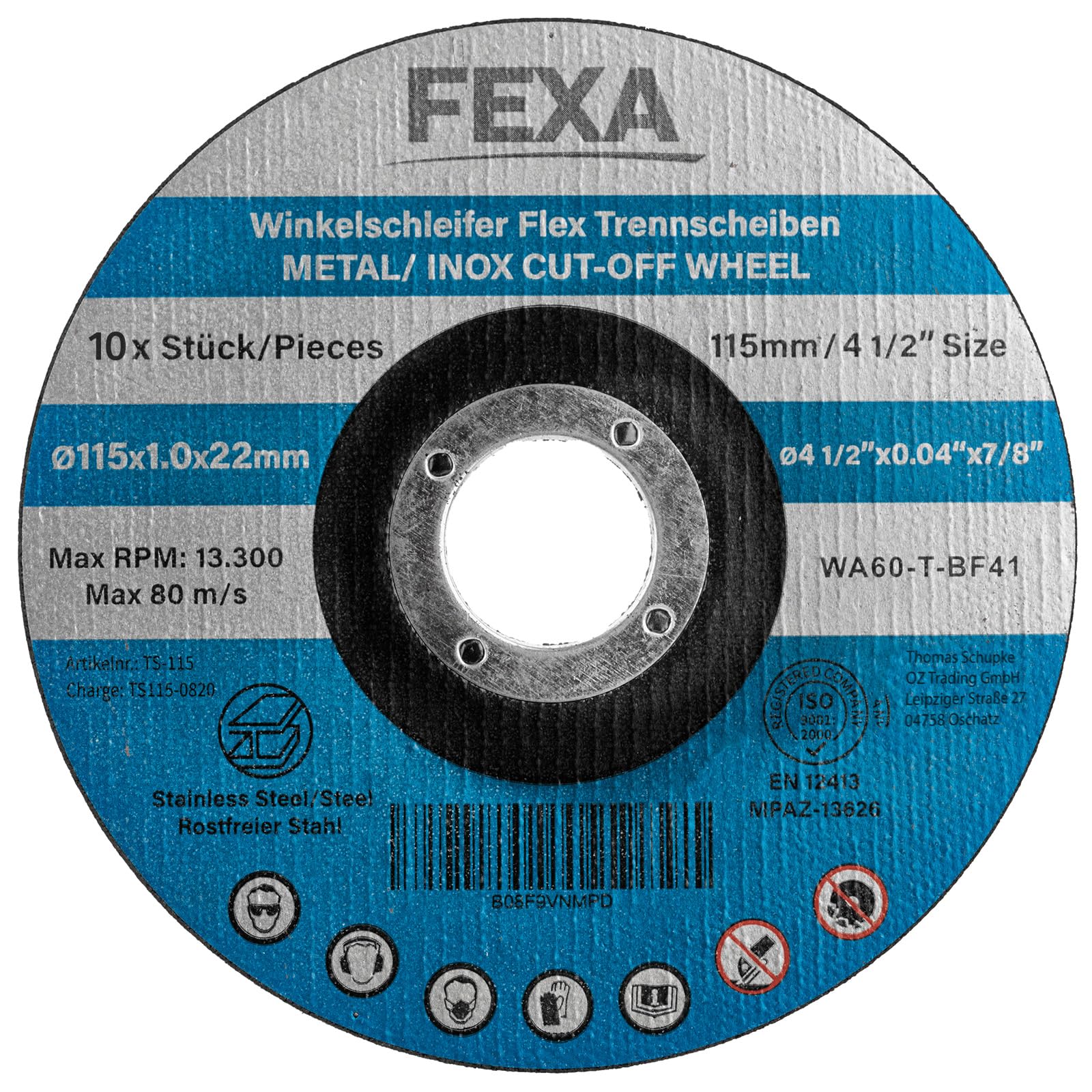 Apex Fächerscheibe INOX Fächerscheibe Korn 40-120 Produktbild-Vorschau 6