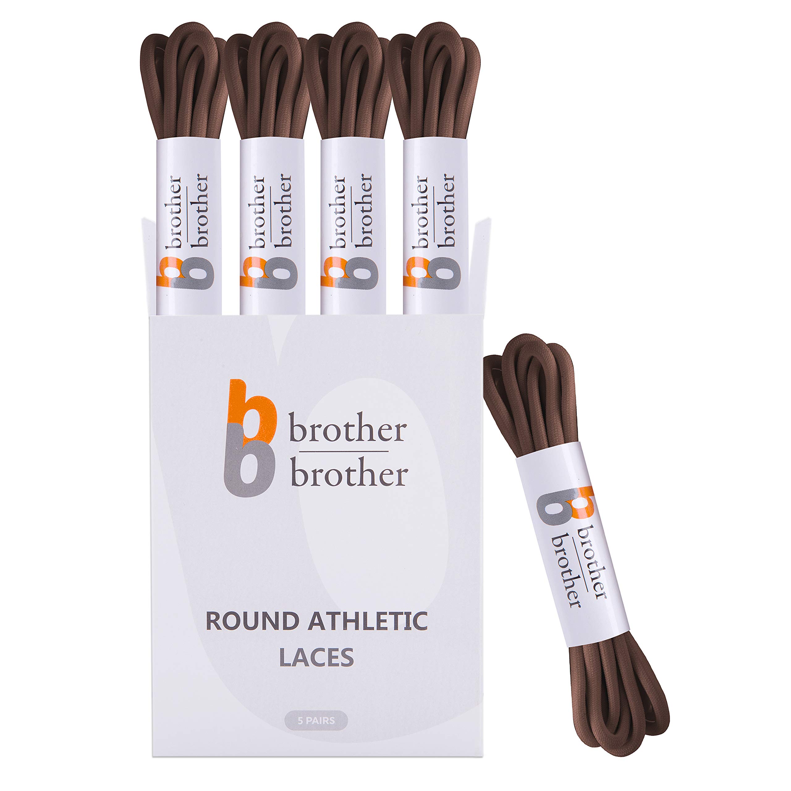 BB BROTHER BROTHERReplacement Round Athletic Shoelaces [5 Pairs] and [1 Pair]