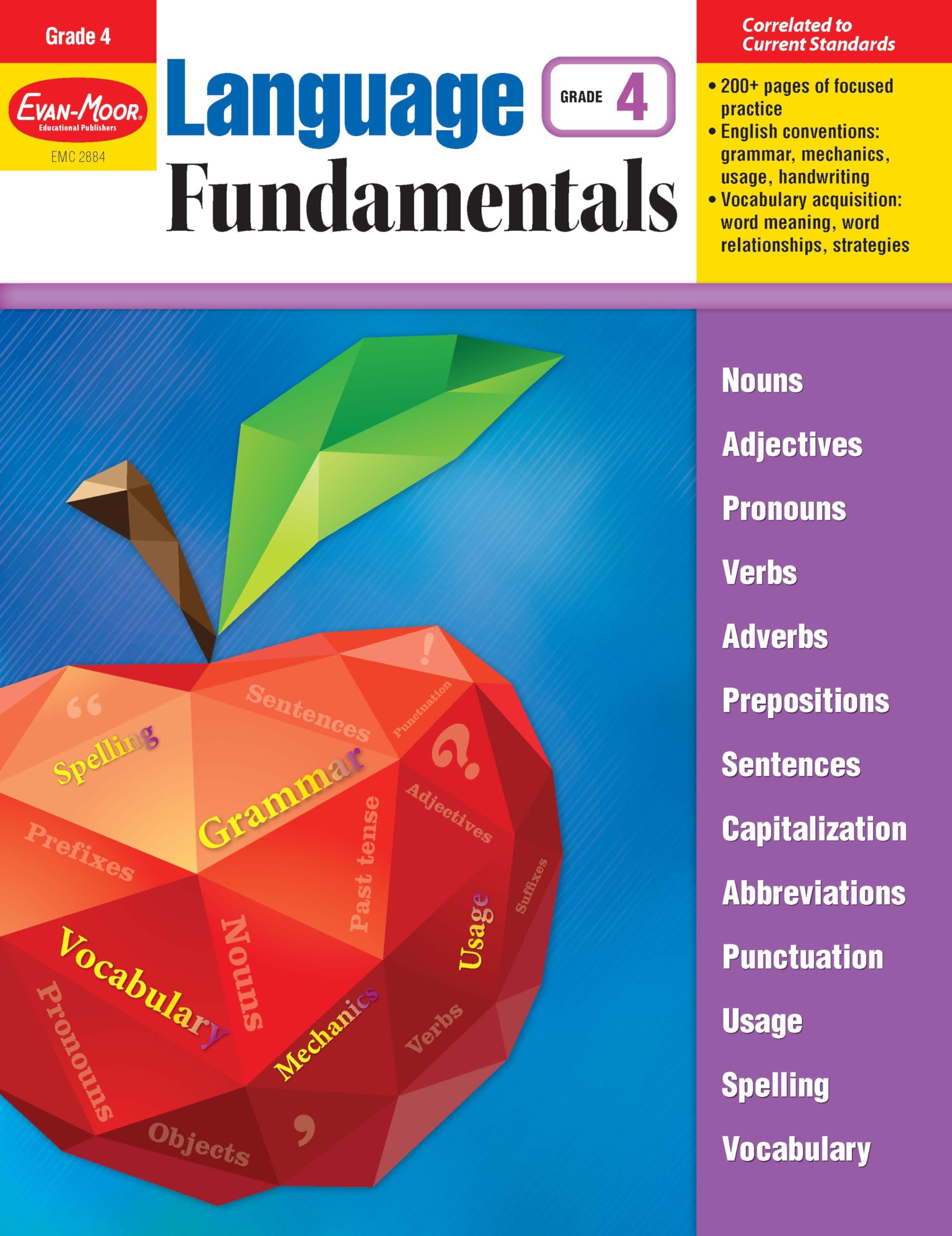 Evan-Moor Language Fundamentals, Grade 4, Teacher Reproducibles Teaching Resource Edition