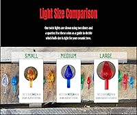 Vista 2 de National Artcraft® Pequeñas luces de árbol de Navidad de cerámica estilo Twist - Oro