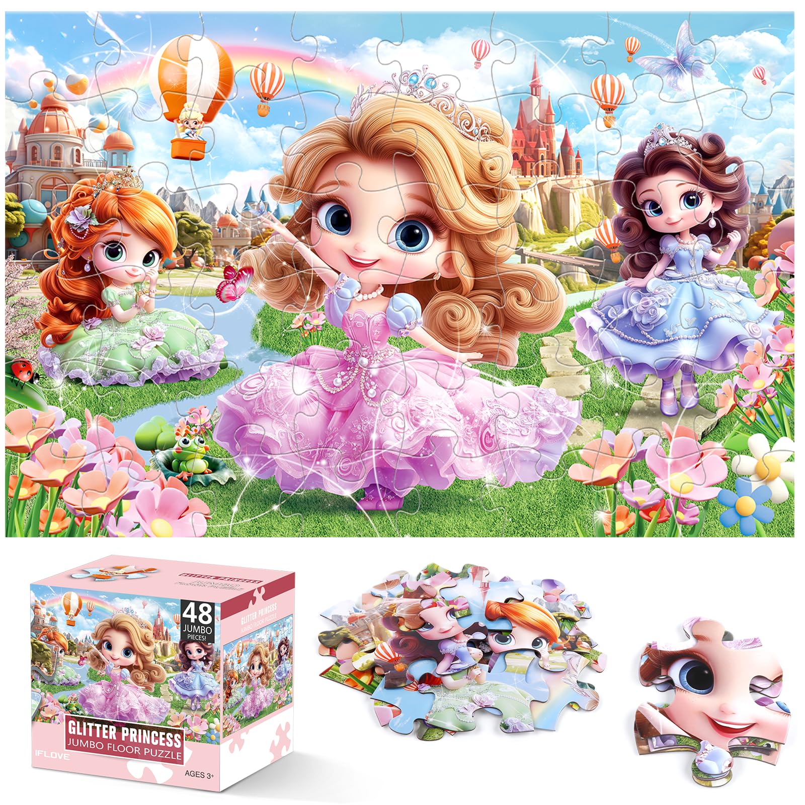 IFLOVE Jumbo Princess Floor Puzzle