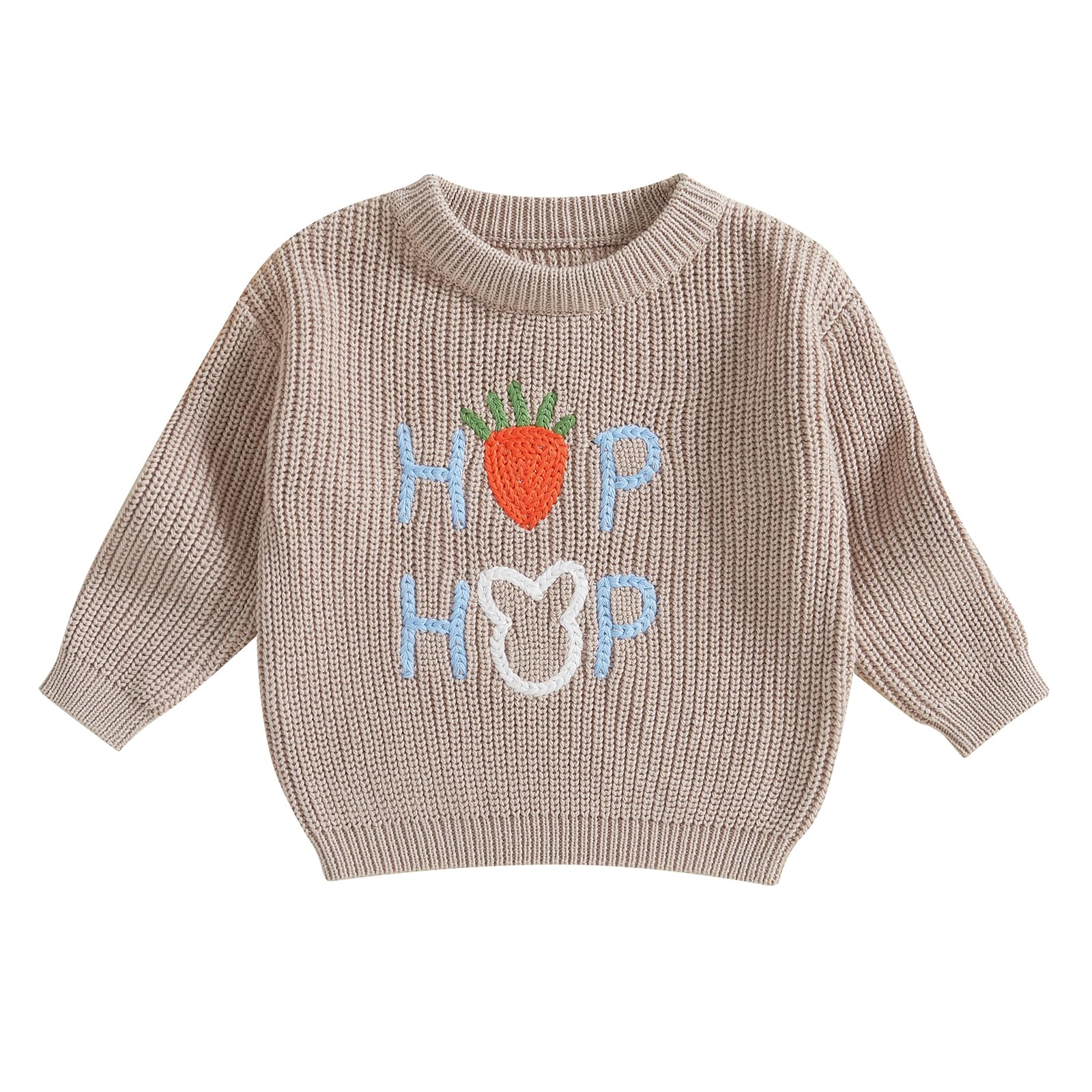 LSFYSZD Toddler Baby Girls Boys Halloween Pumpkin Sweaters Long Sleeve Crew Neck Winter Warm Knitwear Pullover Jumpers Top — view 227