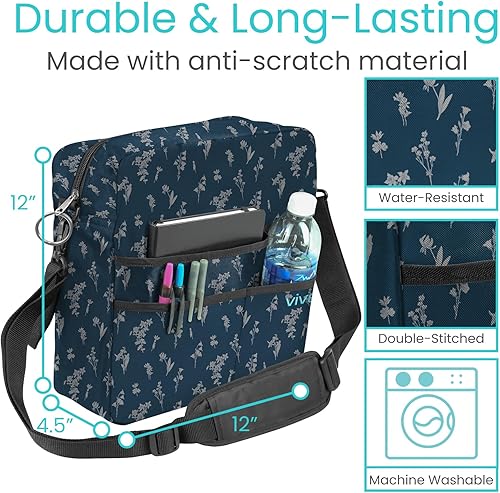 Vista 82 de Bolsa de transporte Vive para andador, universal, para accesorios de sillas de ruedas, andadores, andadores con ruedas y sillas de transporte, que