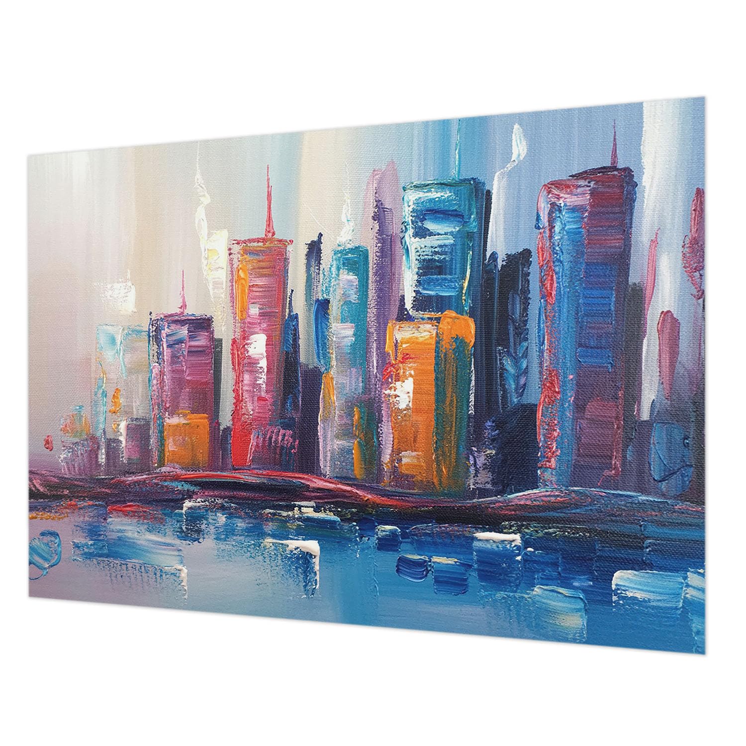 Papier peint intissé impression haute qualité Ville colorée 208x146 cm