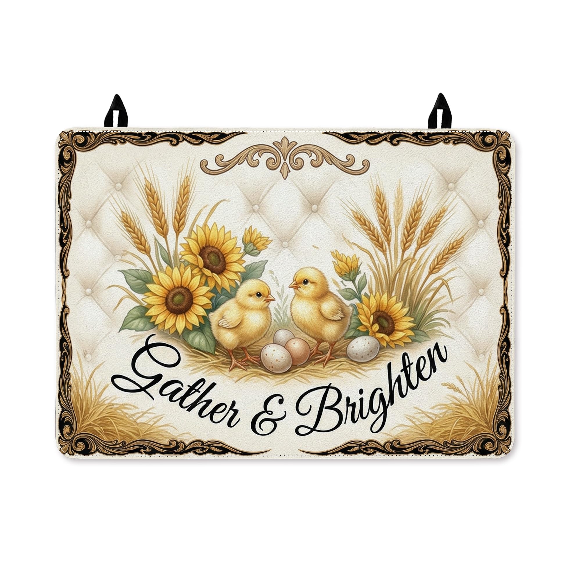 Tapis de cuisinière électrique étanche et lavable protège-plaque tournesol