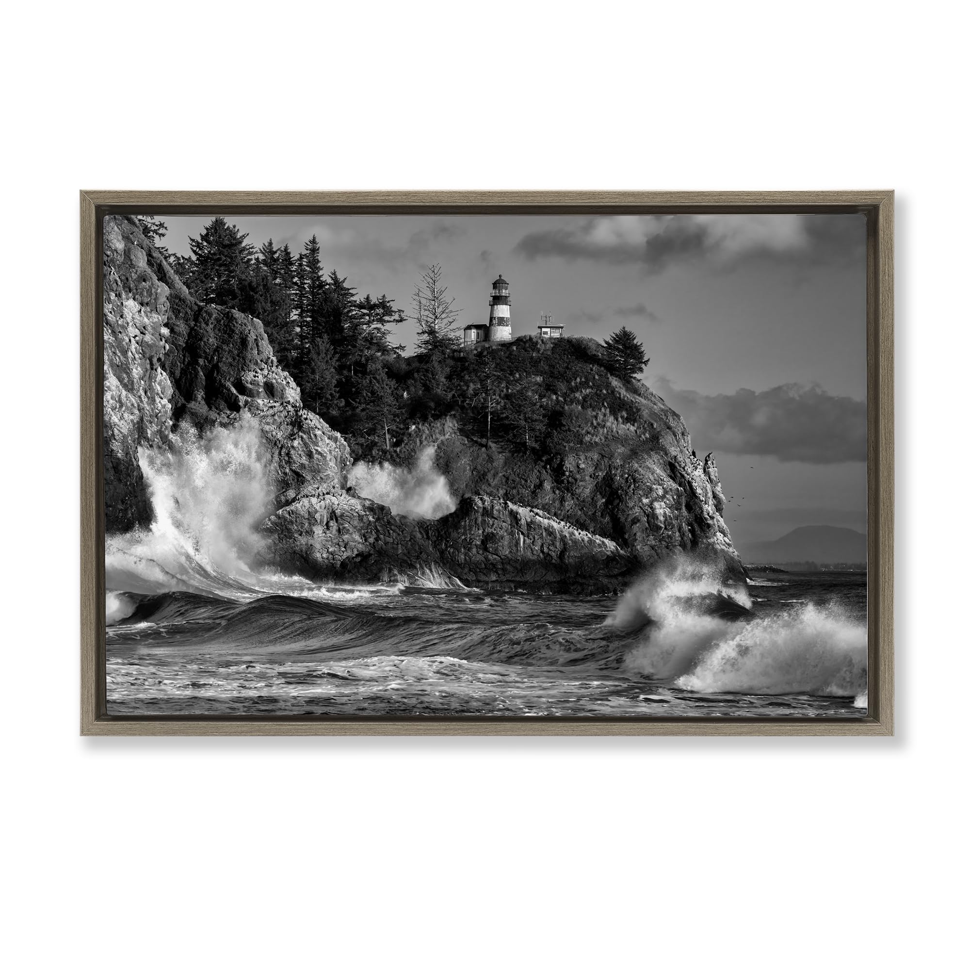 'Rising Tide at Cape'| Floating Frame Canvas Art