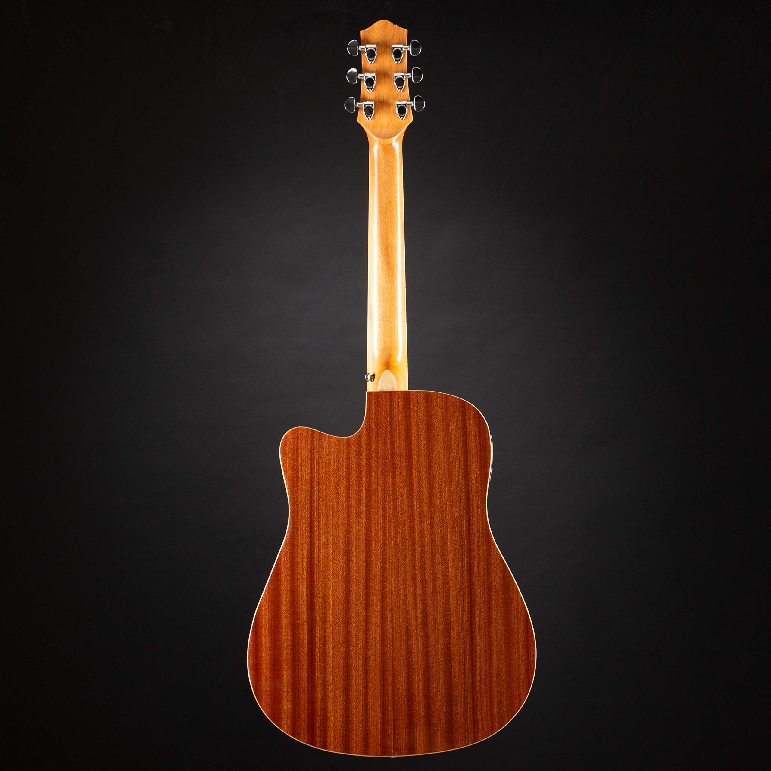 Red Hill DCE-48-S Westerngitarre, Dreadnought Bauform, Massive Fichtendecke, Mahagoni Boden und Zargen, 20 Bünde, JM-6T Tonabnehmersystem, Integriertes Stimmgerät, Mattes Finish
